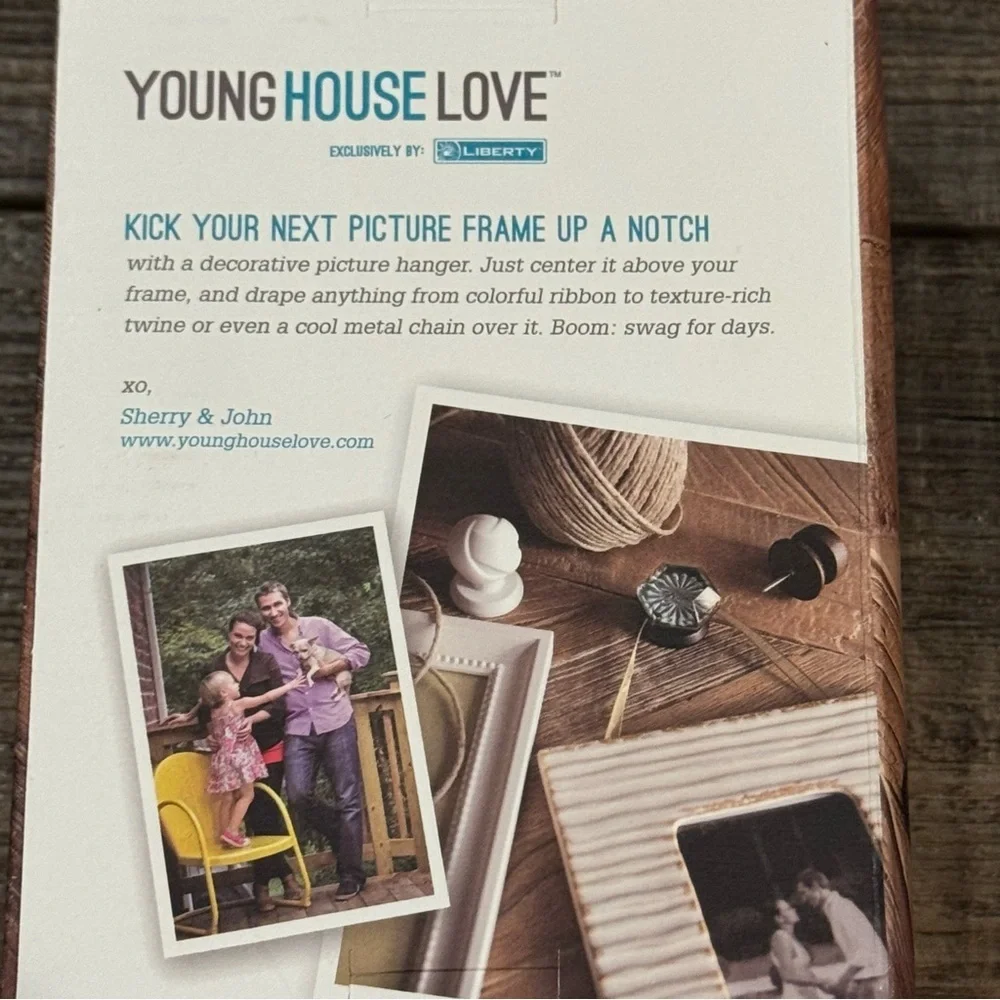 Young House Love Picture Hanger Hook White Finish New